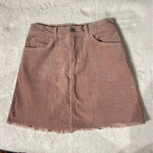 Light pink corduroy Brandy skirt